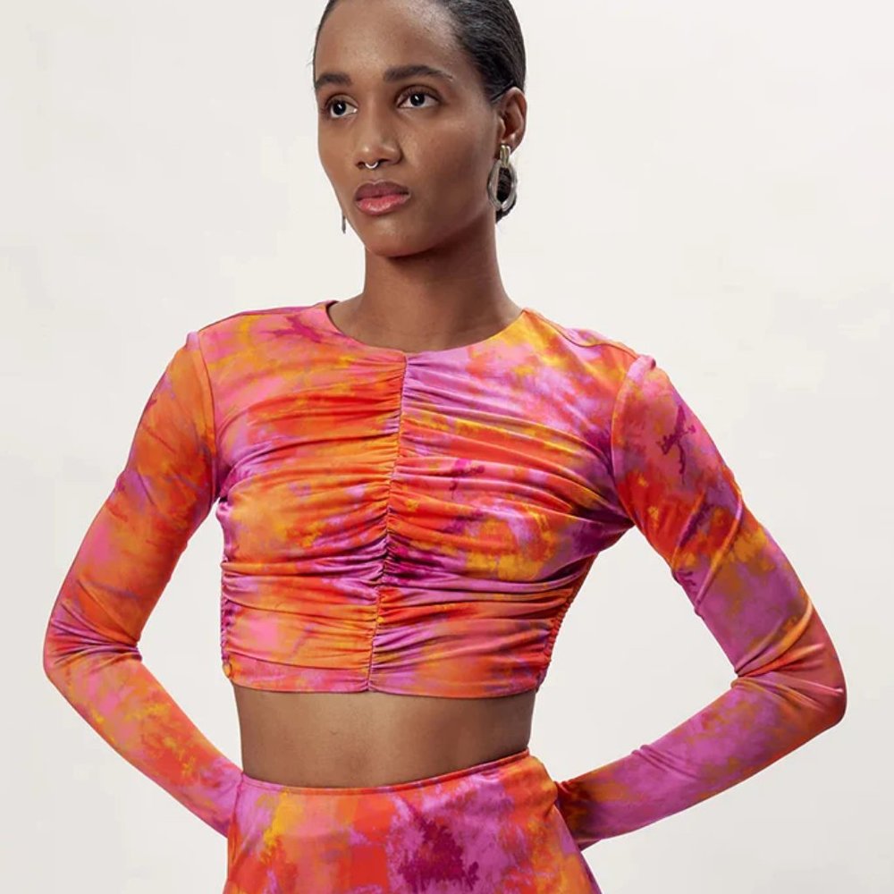 Ronny Kobo - Tiffin Top - Tie Dye Pink (NWT)